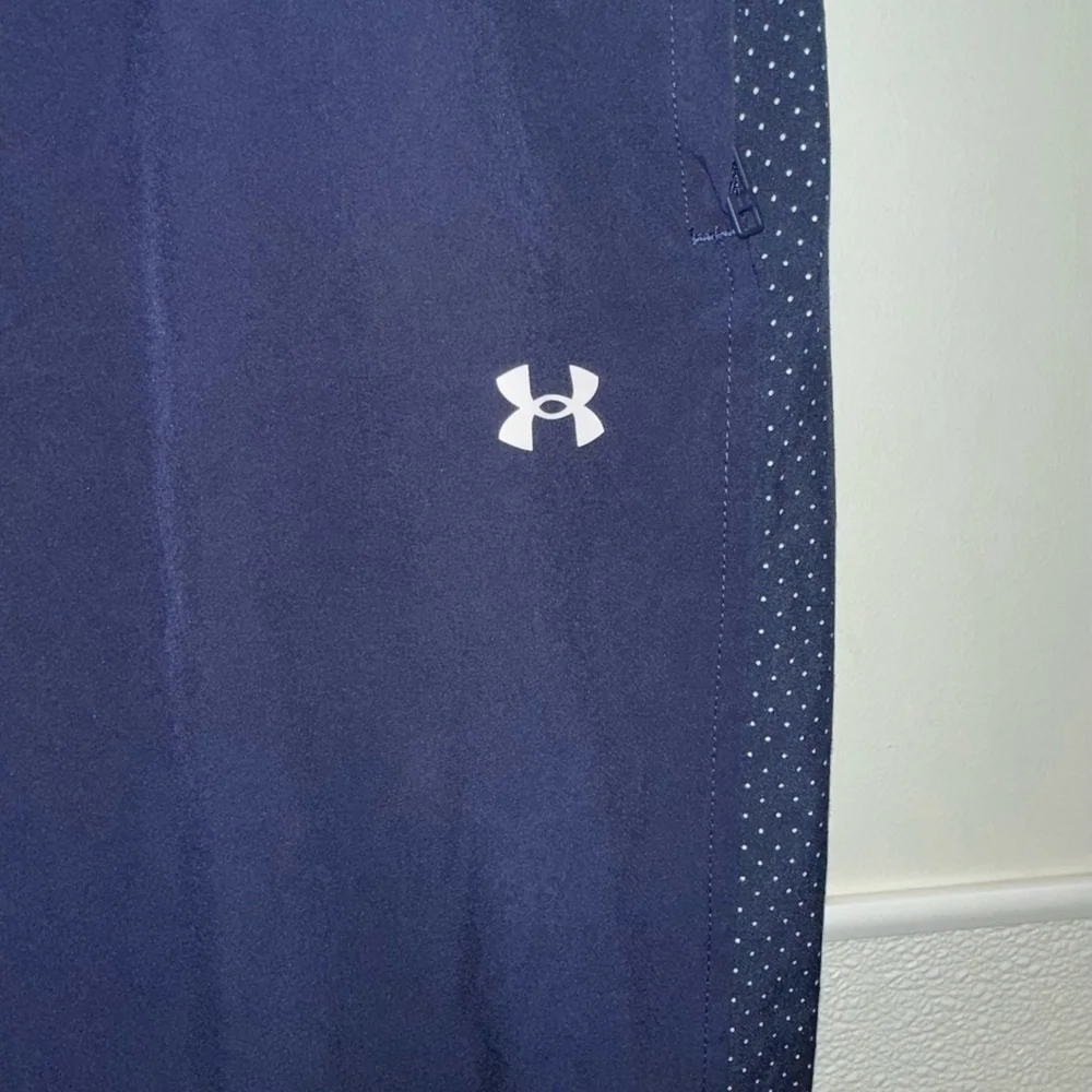 Women's Under Armour Jogger Pants Size L Navy Blue Auburn Lacrosse Club NWT NEW - Picture 3 of 14